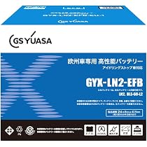 Amazon.co.jp: GSユアサ GYX LN2 EFB 欧州車専用バッテリー GS YUASA