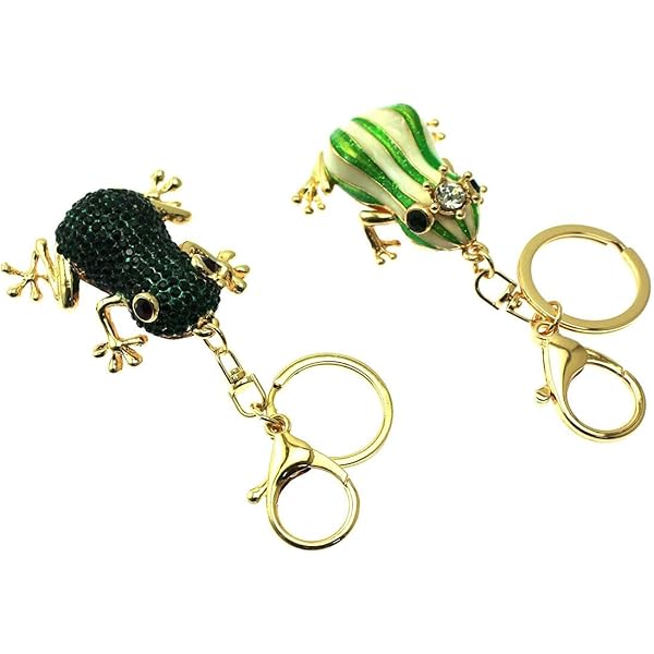 Amazon | カエル 蛙 キーホルダー キモかわいい キラキラ