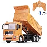 ダンプカー ラジコン カー 建設車両 エンジニアリング車両 こども向け 多機能 建設車両 2.4GHz 無線 1/18 RCカー 人気 男の子 おもちゃ 誕生日 クリスマス プレゼント (黄)