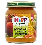 HiPP Organic Penne with Tomato & Courgette 6+ Months 125g (Pack of 2) - トマト＆ズッキーニ6+ヶ月125グラムとヒップ有機ペンネ