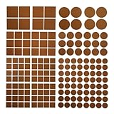 180piece anti-skid brown-chair脚床プロテクターパッドフェルトパッド – 家具 180pcs ブラウン