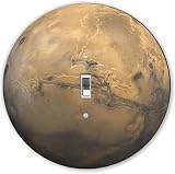 Rikki Knight RND-LSPS-188 Planet Pluto Round - Single Toggle Light Switch Plate [並行輸入品]