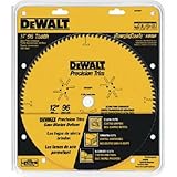 DEWALT DW7296PT Precision Trim 12-Inch 96 Tooth ATB Crosscutting Saw Blade with 1-Inch Arbor [並行輸入品]