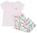 Cartersガールズストライプフクロウヘンリー& mixed-printパンツパジャマセットパープル カラー: パープル