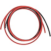 BNTECHGO 16 Gauge Silicone Wire 10 Feet [5 ft Black and 5 ft Red] - High Temperature Resistant - 16 AWG Silicone Rubber Wire 
