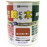 カンペハピオ 1回塗りハウスペイント ライトカーキー 2L