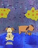 Green Leaf Art Dogs Canvas Art [並行輸入品]