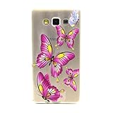 UNEXTATI Galaxy A7 ケース 高級 TPU ハードカバー 超薄型ケース カバー 衝撃吸収 全面保護 脱着簡単 クリア 透明 Samsung Galaxy A7カバー Cover (P4