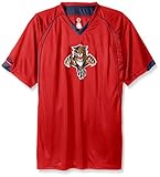 NHLフロリダ州パンサーズメンズShort Sleeved Birds Eye Tシャツ、5 x、レッド