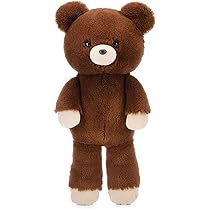 茶色い大きいクマとパステル小クマのセット Amazon.co.jp: テディベア 羽毛綿ソフトベア テディベアの