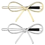 Seliyi シンプル　ちょう結び　蝶　メタル　ヘアピン　ヘアクリップ　髪飾り　髪留め　ヘアアクセサリー　ユニ​​ーク　ギフト