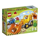 LEGO DUPLO Town Backhoe Loader 10811, Preschool, Pre-Kindergarten Large Building Block Toys for Todd