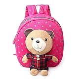 W-ShiG 迷子防止ひも　ベアの鞄　迷子防止リュックハーネス　リード付き　おでかけ用品　子ども用バッグ　リュックバッグ　　子供リュック　ぬいぐるみ　2Way