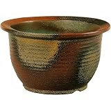 信楽焼　信楽BEST SELECTION　水鉢　コゲ千段　15号　全高26cm×幅47cm