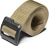 [CQR] BELT タクティカルベルト メンズ [ 軽量・幅38mm・サイズ選択] 登山 キャンプ サバゲー クライミング アウトドア 作業用 軍用 バックル ウェビングベルト ベルト 単品 MZT01-BLK_L