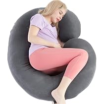 Amazon.co.jp: 1 MIDDLE ONE C型抱き枕 マタニティ 授乳クッション
