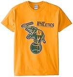 MLB Oakland Athleticsメンズ58e Tシャツ、ゴールド、ミディアム