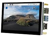 5インチ DSI LCD 800 x 480、TFT広角、静電容量式タッチディスプレイ、Raspberry Pi 4B /3B+/3A+/3B/2B/B+/A+、コンピュートモジュール4/3/3+、リフレッシュレート最大60Hz。
