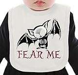 Fear Me Vampire Bat ネクタイを有する有機ビブ Medium