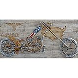 Motor bike Metal Art