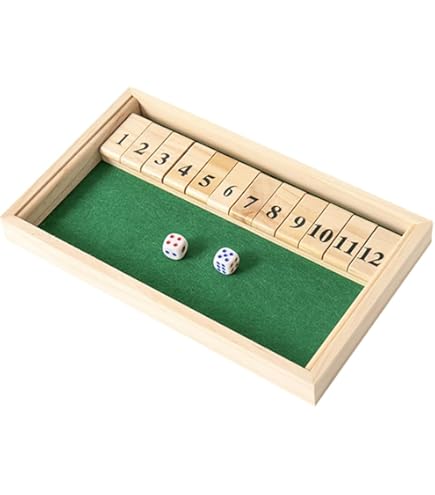 Amazon | シャットザボックス ボードゲーム Shut the box Board