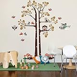 Pop Decors Shelving Tree Wall Stickers for Kids Play Room [並行輸入品]