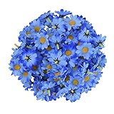 AWHAO　造花　雛菊デージー 花部分のみ 花びら 花ヘッド 結婚式 約100個セット 9色