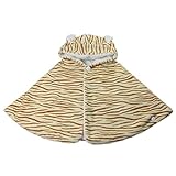 TYGJ ベビー マント　ポンチョ　男の子 女の子　オーガニック　ケープ キッズ ベビー　出産祝い　プレゼント　防寒　　M　フード付き　　虎