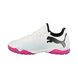 [プーマ] サッカースパイク サッカーシューズ 子供靴 運動靴 キッズ フューチャー ７ プレイ HG + Mid Jr 107738 24年春夏カラー ホワイト ブラック/ポイズンピンク(01) 21.5 cm