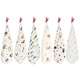 Final Home ファイナルホーム 6層ガーゼ 綿100％ 赤ちゃんタオル 赤ちゃん用タオル ベビービブ ガーゼタオル ベビータオル 赤ちゃんハンカチ 6枚 (B)