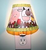 ファーム動物Baryard Cow Pig Kids Boys Night Light for Kids寝室赤ちゃん保育園nl0016