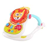 goolsky 4 in 1 Sit and Stand Learning赤ちゃんWalkerアクティビティWalker Baby Carriage Childerカート