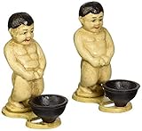 Design Toscano Peeing Boy of Brussels Cast Iron Bottle Opener: Set of Two [並行輸入品]