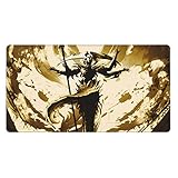 MTG プレイマット ボードゲーム カードゲーム トレーディングカードゲーム プレイマット TCG デスクマットパッド 滑らかな表面 ラバーベース ステッチエッジ オリジナル手描き(35X60CM) (1)