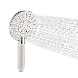 Jooe 3関数12 cm水パネルラウンドシャワーヘッドWaterfall &雨スプレーマッサージハンドシャワー
