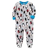Carter's（カーターズ）ペンギン柄フリース足付カバーオール（Gray)/Sleeper 8(8才) [並行輸入品]