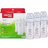 Playtex BPA Free Premium Nurser Bottles with Drop In Liners 3 Count, 8 Ounce