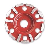 呉英製作所 DIAMOND TOOLS コンクリート、レンガ、カワラ、石材等の平面研削及び面取り加工、凸凹修正 4”Y型カップホイール NDX 2062