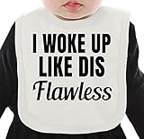 I Woke Up Like Dis Flawless Funny Slogan ネクタイを有する有機ビブ Medium