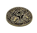 Carpe Diem Hardware 137-3 Juliane Grace Escutcheon, 1-7/8-Inch, Antique Brass [並行輸入品]