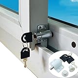 キーの子供の安全保護のロックと盗難防止ドアロックのプッシュウィンドウ2PCSスライディングウィンドウのロック