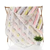 おくるみ ガーゼタオル ベビーケット 湯上りタオル ひざ掛け 6重ガーゼ 2点セット 猿