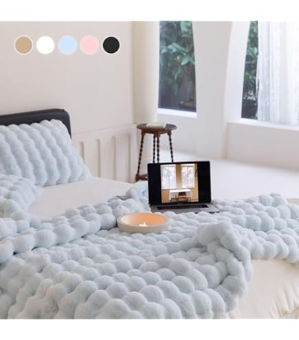 ふわふわもふもふ Amazon｜「§zz．luxi」毛布 軽量 ふわとろ ラビットファー調 夏