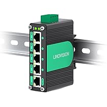 LINOVISION 産業用8ポートフルギガビットPOE Industrial 8-Port Full Gigabit POE Switch, DC12V ~ DC48V