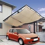 カーポートシェード・ベージュ240×500用[駐車場用日よけ布]