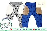 【子供服】 kids zoo (キッズズー) ボアポケットニットソー裏起毛水玉柄パンツ 70cm～95cm W53007