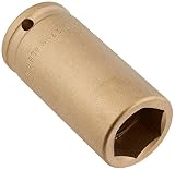 Ampco Safety Tools DWI-3/4D27MM Socket, Deep Well Impact, Non-Sparking, Non-Magnetic, Corrosion Resi