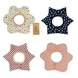 iZiv 4枚ベビービブ【食事用スタイ】4レイヤー防水よだれかけベビー0-3歳（カラー9）