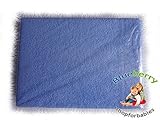 TERRY TOWELLING FITTED SHEET TODDLER BED BABY COTBED 60 X 120 CM (23,5 x 47) (Blue) by Blueberry Sho