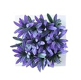 農家のスタイルの人工植物の装飾品の壁の装飾、紫